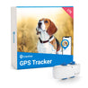 The Tractive GPS Tracker shown beside  the retail box.
