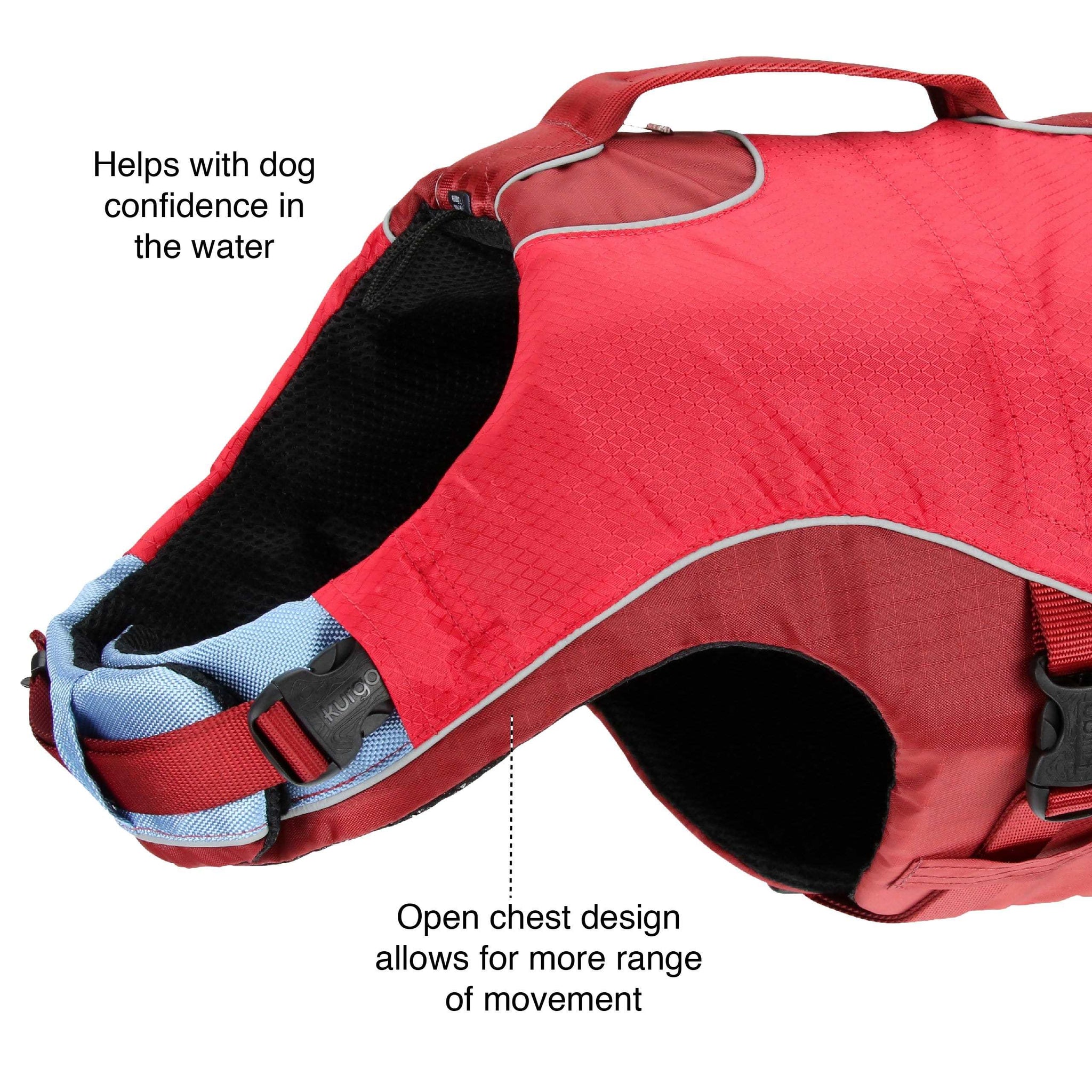 Surf n Turf Life Jacket showing the open chest design