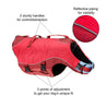 Red Surf n Turf Life Jacket showing the 3 adjustment points for a unique fit.