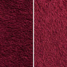 This image shows the special long loop material of a burgundy Dogrobes dog drying coat