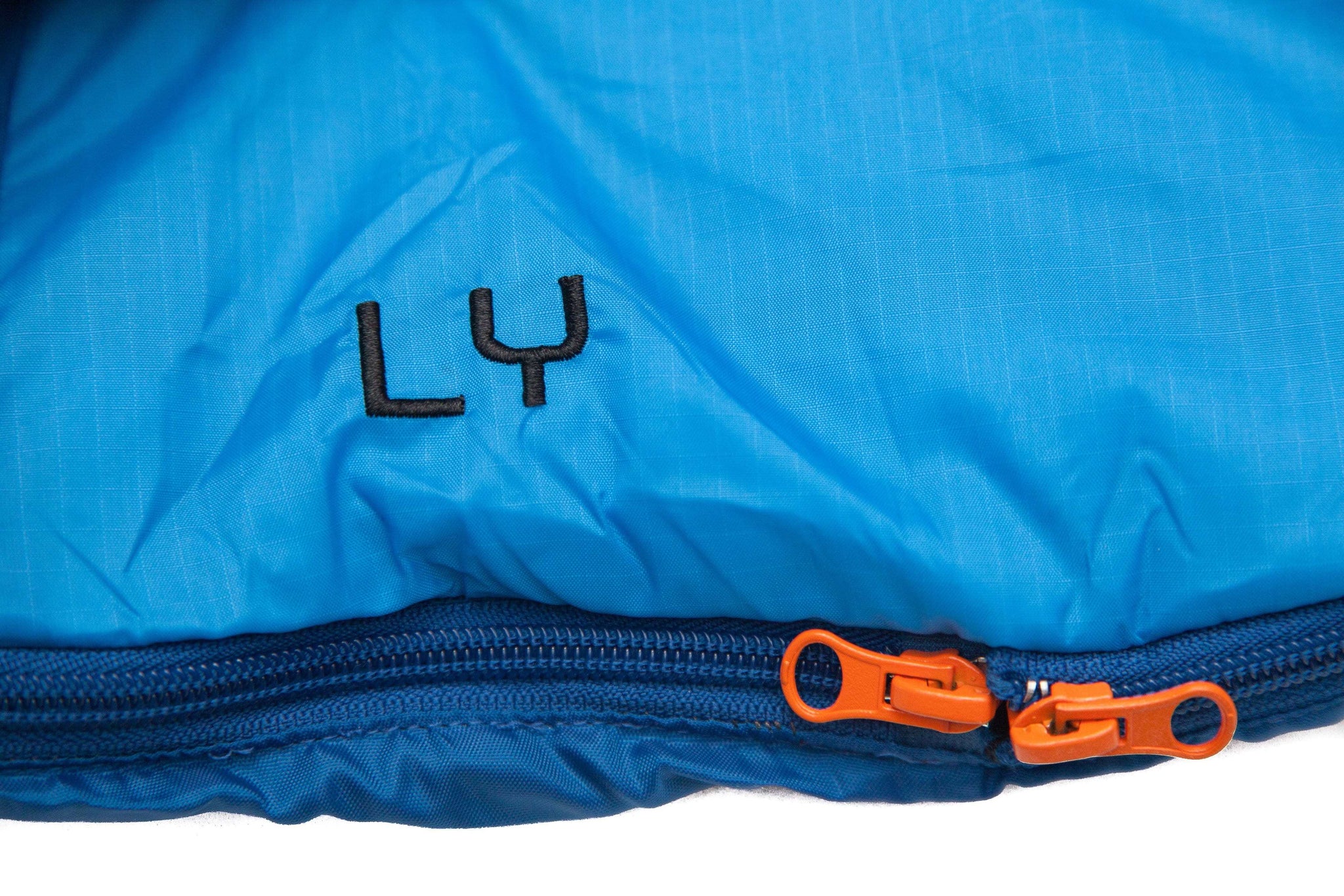 The two part zipped arrangement of the Ly Sleeping Bag.
